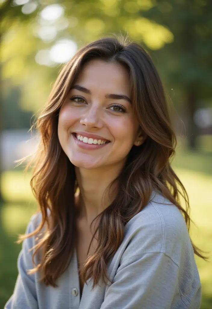 14 Tendencias de Cortes de Cabello Lacio 2025 Que No Puedes Ignorar (¡El #10 Es Un Cambio Total!) - 5. Cabello Lacio con Capas: Textura y Movimiento