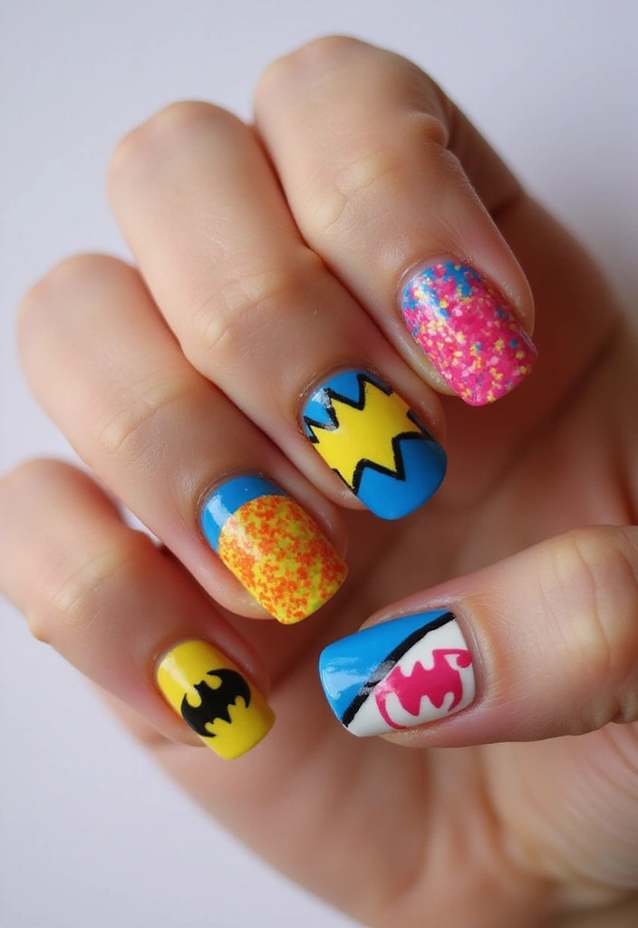 14 Uñas de Personajes que Cada Niña Querrá Tener (¡La #3 Es Una Locura!) - 14. Uñas de Los Vengadores