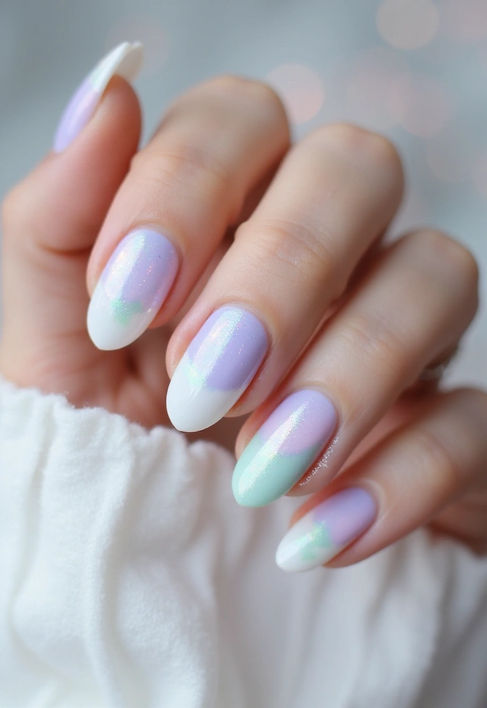 15 Iridescent Nail Designs That'll Make You Shine Like a Rainbow (You Won't Believe #8!) - 1. Iridescent Pearl Ombré
