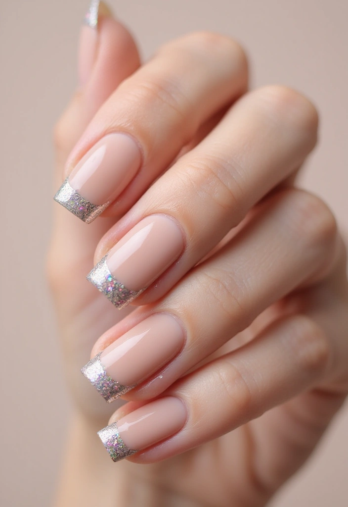 15 Iridescent Nail Designs That'll Make You Shine Like a Rainbow (You Won't Believe #8!) - 2. Holographic Glitter Tips