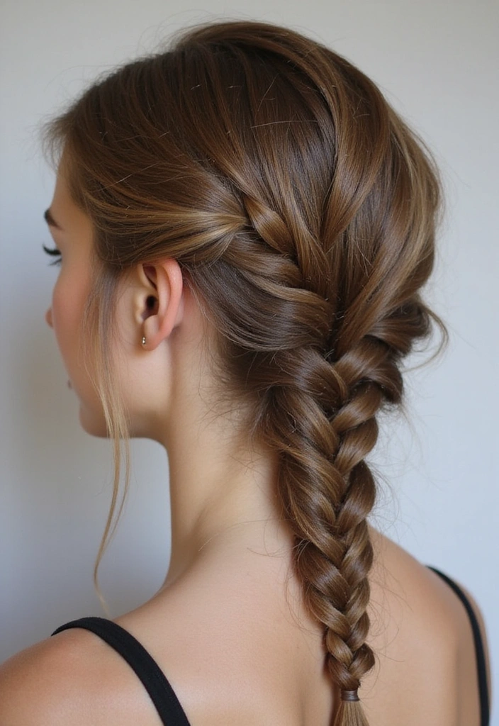 15 Trenzas Fáciles Que Puedes Hacer en Menos de 10 Minutos (Increíble #9!) - 2. Trenza Holandesa