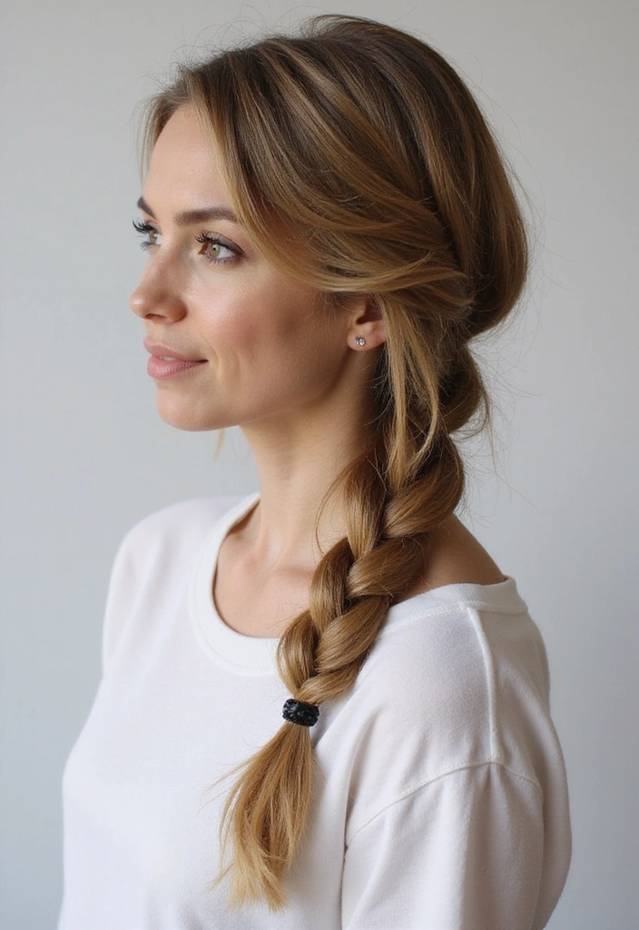 15 Trenzas Fáciles Que Puedes Hacer en Menos de 10 Minutos (Increíble #9!) - 7. Trenza de Dos Cabos