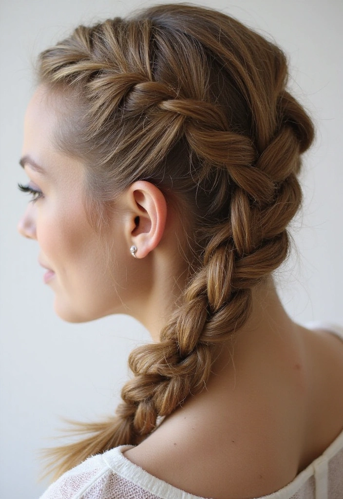 15 Trenzas Fáciles Que Puedes Hacer en Menos de 10 Minutos (Increíble #9!) - 9. Trenza de Cuerda
