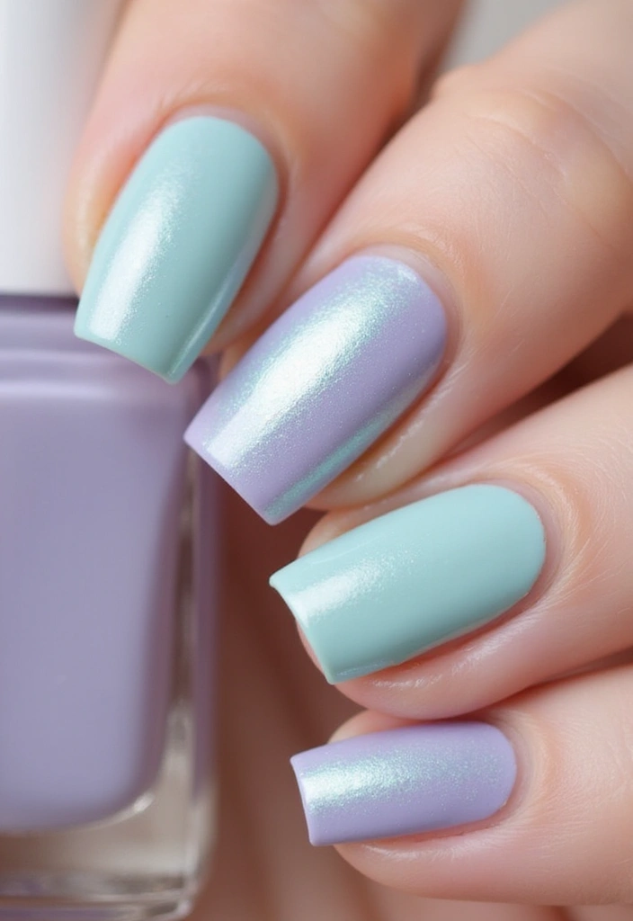 17 Tendencias de Uñas para Agosto 2025 que Debes Probar ¡Te Sorprenderán! - 1. Colores Pastel Metálicos
