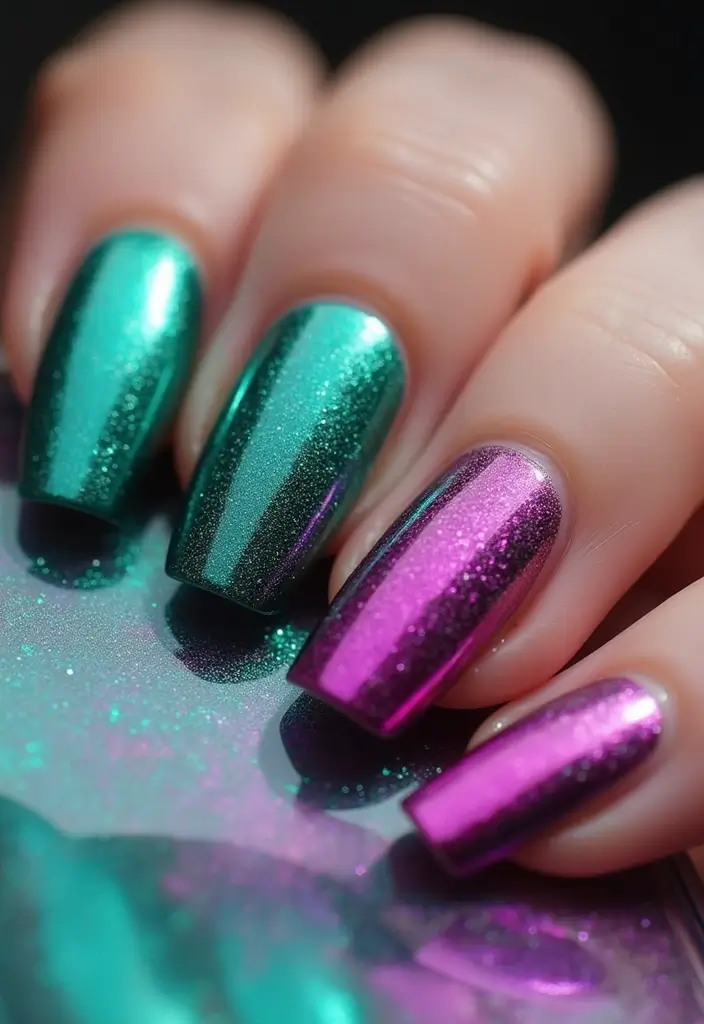 17 Tendencias de Uñas para Agosto 2025 que Debes Probar ¡Te Sorprenderán! - 11. Metálico en Color