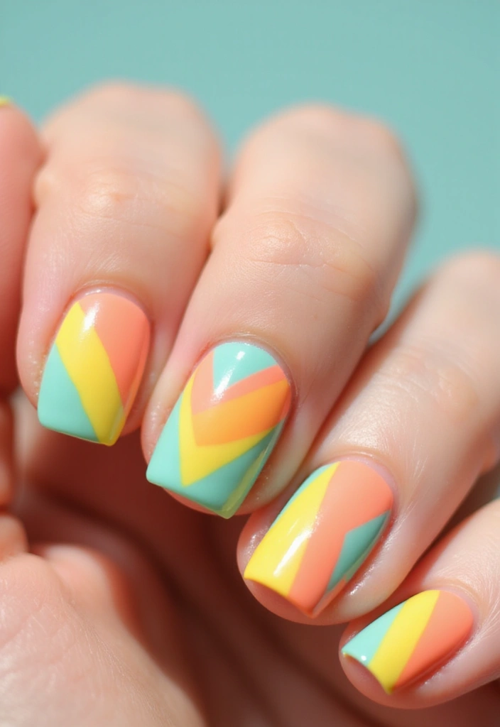 18 Milky Nail Designs That Are Taking Over Instagram (Tip: You’ll Want #7!) - 13. Milky Color Block