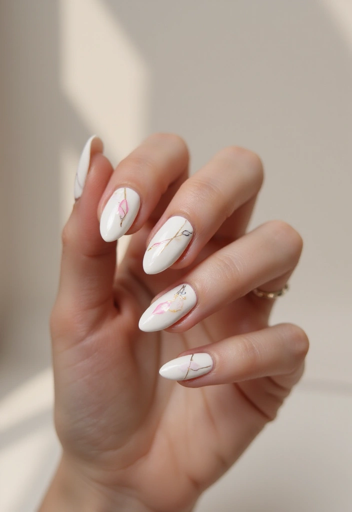 18 Milky Nail Designs That Are Taking Over Instagram (Tip: You’ll Want #7!) - 3. Milky with Minimalist Art