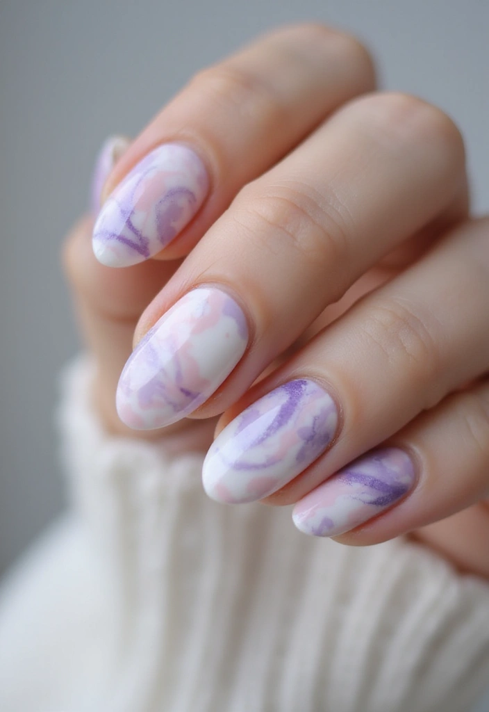 18 Milky Nail Designs That Are Taking Over Instagram (Tip: You’ll Want #7!) - 7. Milky Marble Effect