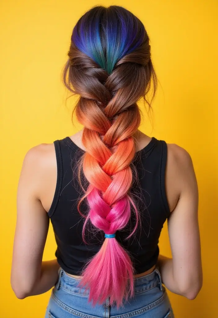18 Tendencias de Trenzas que Revolucionarán tu Estilo en 2025! - 4. Trenzas con Color Ombre