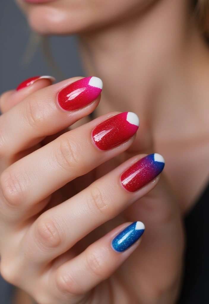 19 Tendencias de Manicure Francesa para 2025 Que No Te Puedes Perder - 12. Uñas en Dos Tonos
