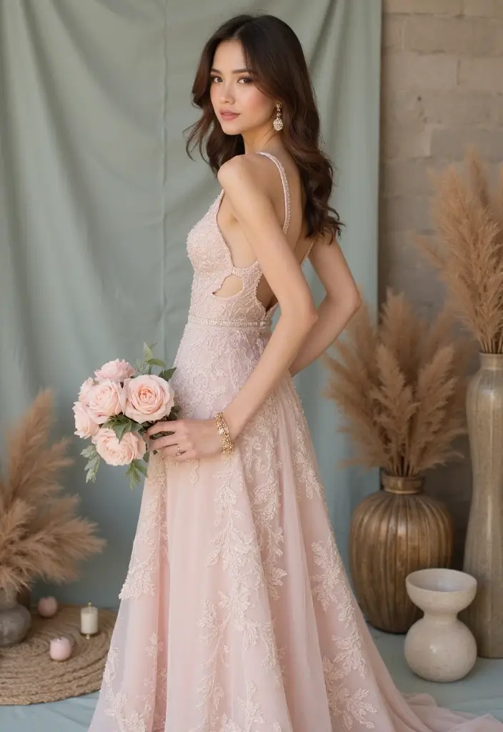 25 Romantic Summer Wedding Colors That'll Set the Perfect Mood for Your Big Day! - 1. Blush Pink and Sage Green