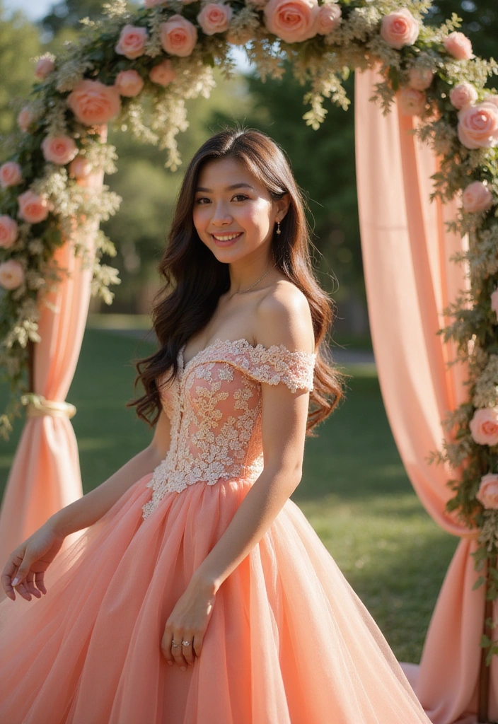 25 Romantic Summer Wedding Colors That'll Set the Perfect Mood for Your Big Day! - 10. Soft Coral and Cream