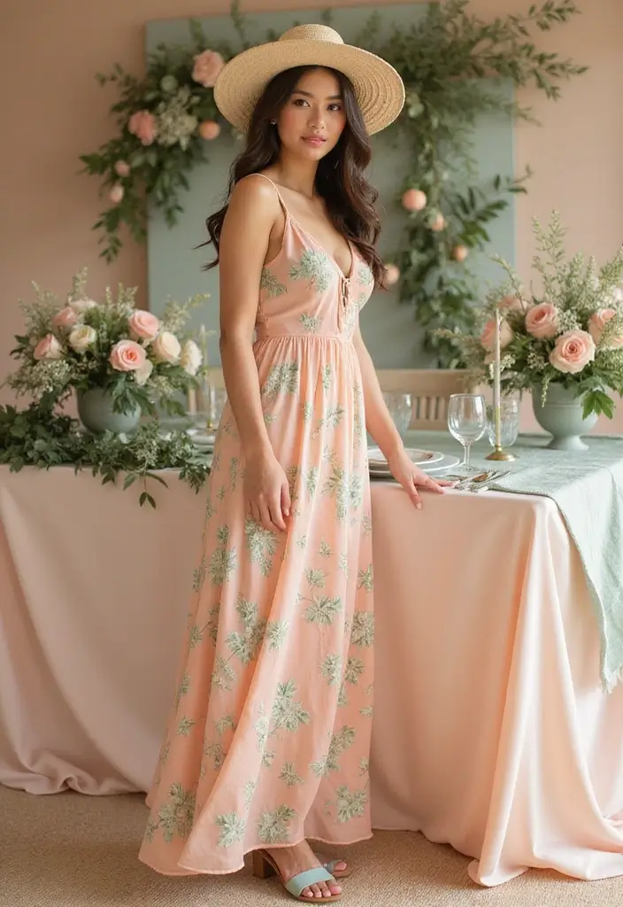 25 Romantic Summer Wedding Colors That'll Set the Perfect Mood for Your Big Day! - 4. Peach and Mint