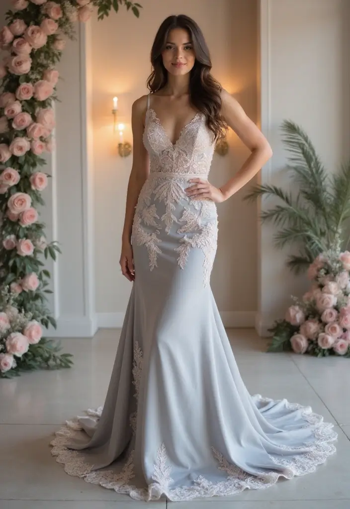 25 Romantic Summer Wedding Colors That'll Set the Perfect Mood for Your Big Day! - 7. Soft Gray and Blush