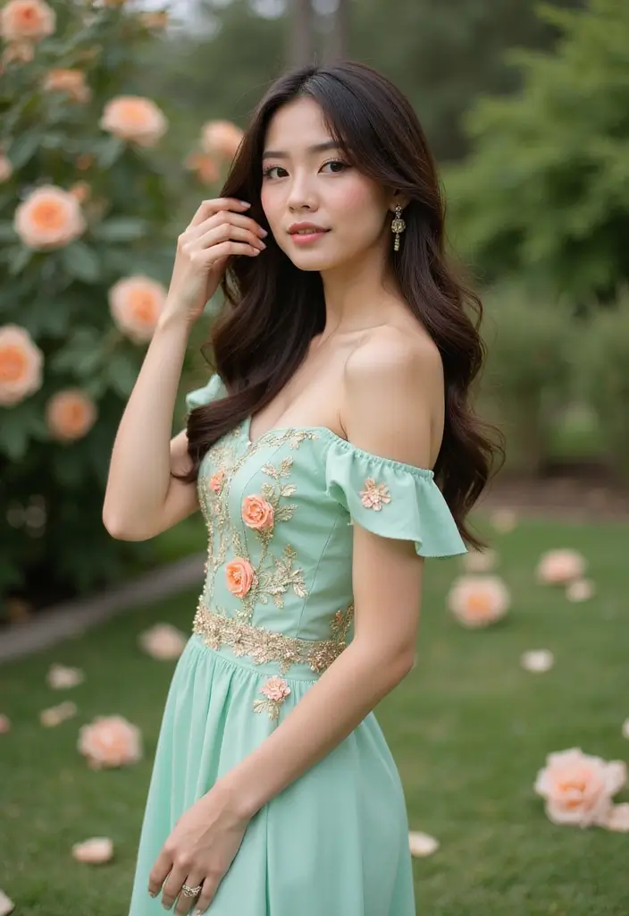 25 Romantic Summer Wedding Colors That'll Set the Perfect Mood for Your Big Day! - 9. Mint Green and Peach