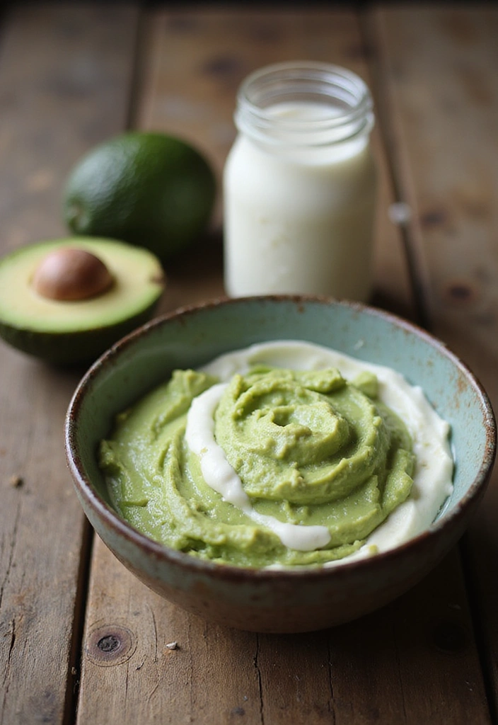 Las 15 Mejores Mascarillas Faciales Hidratantes que Transformarán Tu Piel en Solo 15 Minutos - 2. Mascarilla de Aguacate y Yogur