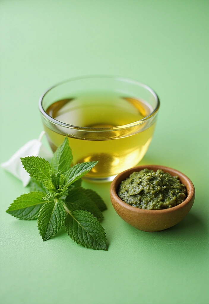 Las 15 Mejores Mascarillas Faciales Hidratantes que Transformarán Tu Piel en Solo 15 Minutos - 4. Mascarilla de Té Verde y Menta