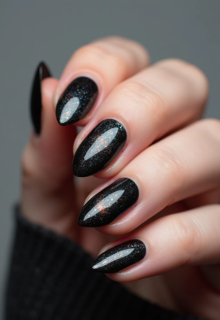 10 Stunning Cat Eye Nail Designs That Will Make You Want to DIY Right Now! - 1. Classic Black Cat Eye