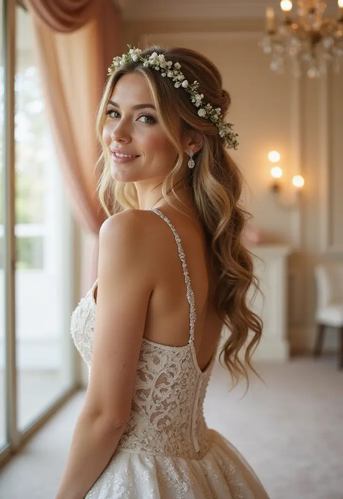 10 Tips for Crafting Chic Braided Wedding Hairstyles That Turn Heads - 4. Crown Braid for a Regal Touch