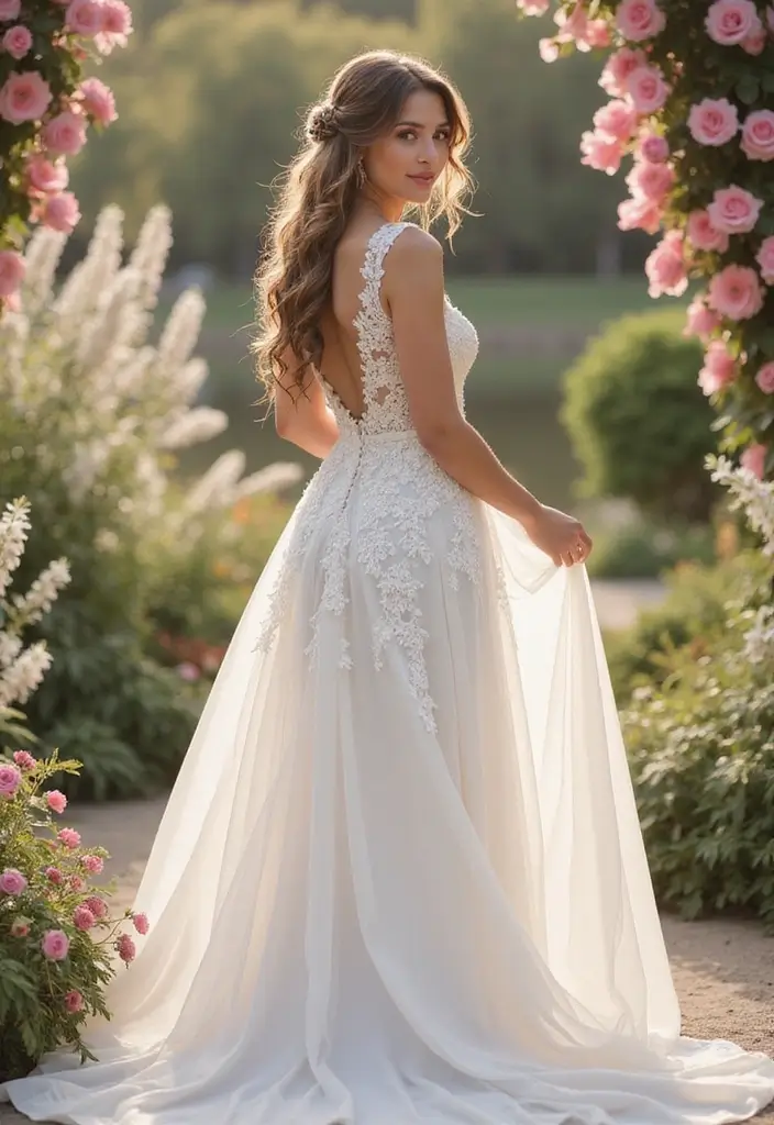 10 Tips for Crafting Chic Braided Wedding Hairstyles That Turn Heads - 5. Half-Up Braided Styles
