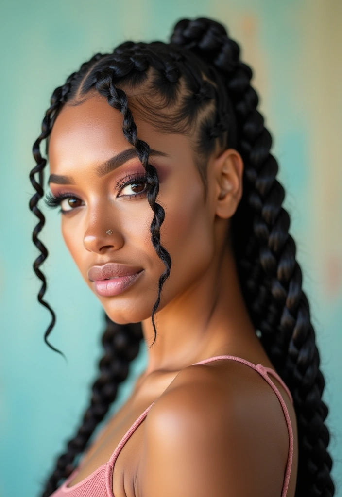 12 Stunning Braided Hairstyles Every Latina Needs to Try (You'll Love #5!) - 1. Double Dutch Braids