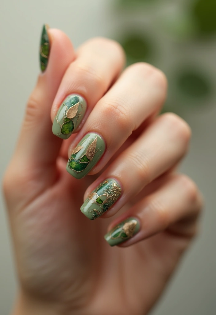 14 Trendy 3D Nail Styles That Are Taking Over Instagram (You Won't Believe #9!) - 10. Nature-Inspired