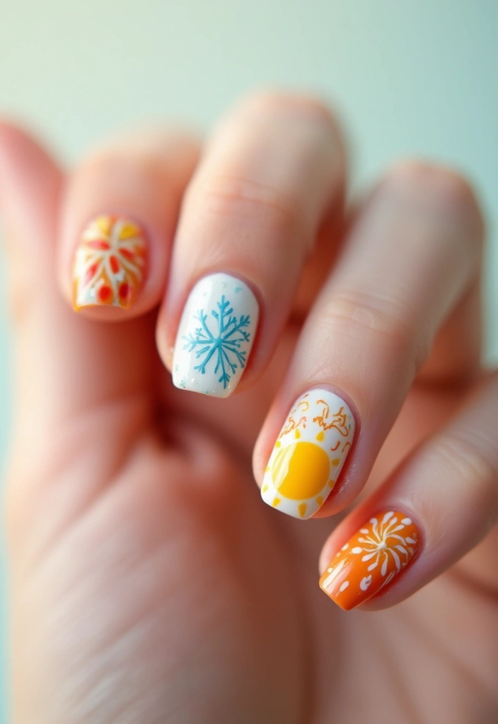 14 Trendy 3D Nail Styles That Are Taking Over Instagram (You Won't Believe #9!) - 13. Seasonal Styles