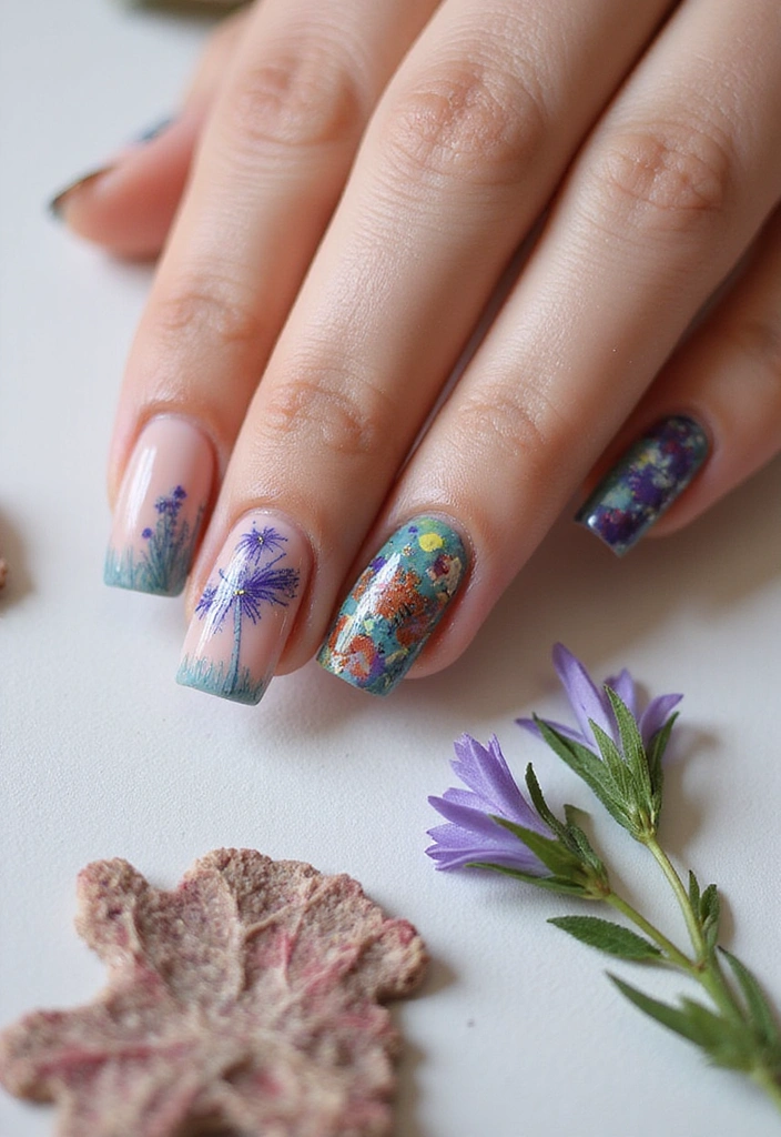 18 Nail Designs So Trendy You'll Want to Show Them Off Everywhere! - 14. Artistic Expression