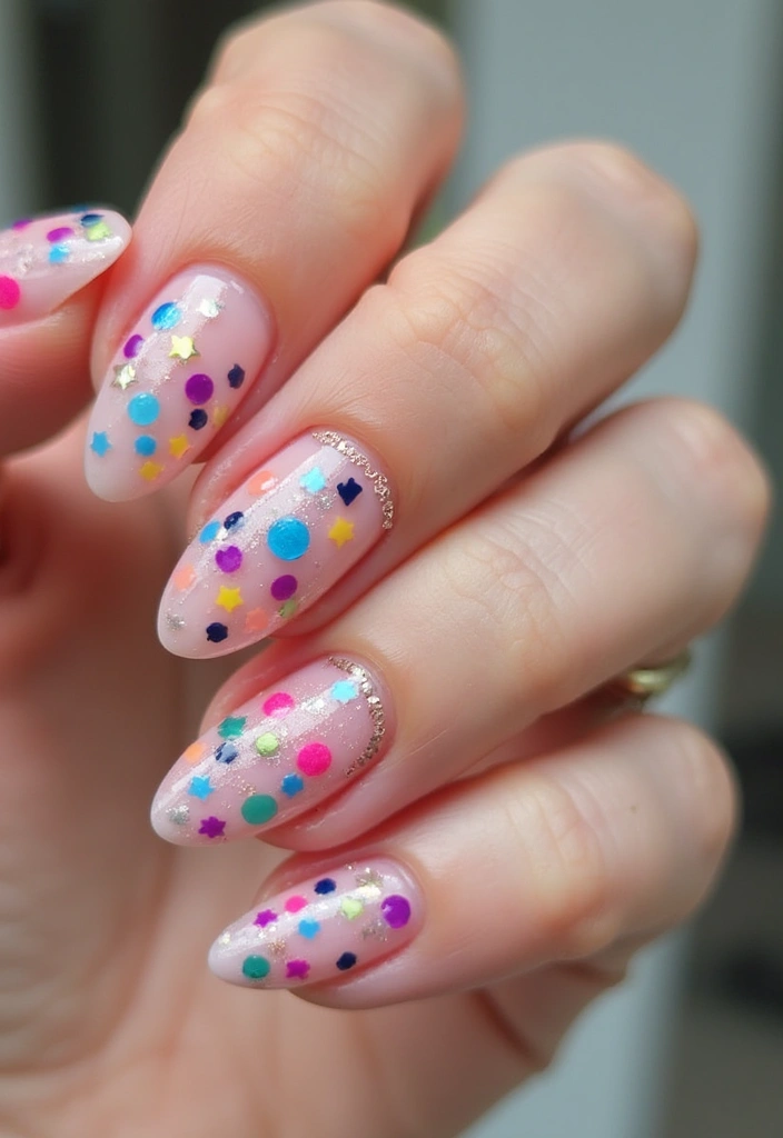 18 Nail Designs So Trendy You'll Want to Show Them Off Everywhere! - 18. Confetti Craze