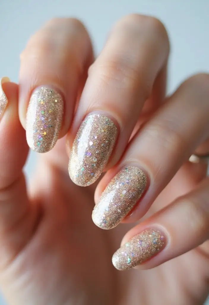 18 Nail Designs So Trendy You'll Want to Show Them Off Everywhere! - 7. Glitter Galore