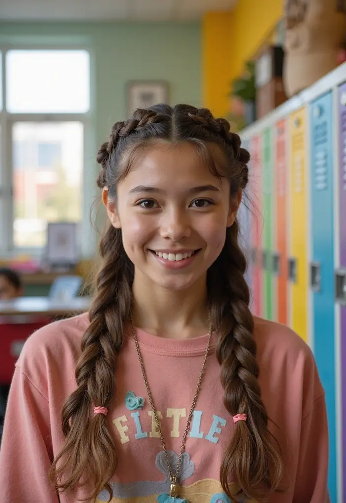 20 Quick Back to School Hairstyles You Can Do in Under 5 Minutes (Number #11 Is a Game-Changer!) - 14. Quick Braid Crown