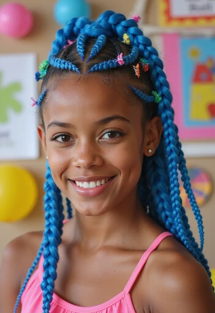 20 Quick Back to School Hairstyles You Can Do in Under 5 Minutes (Number #11 Is a Game-Changer!) - 6. Bubble Braids