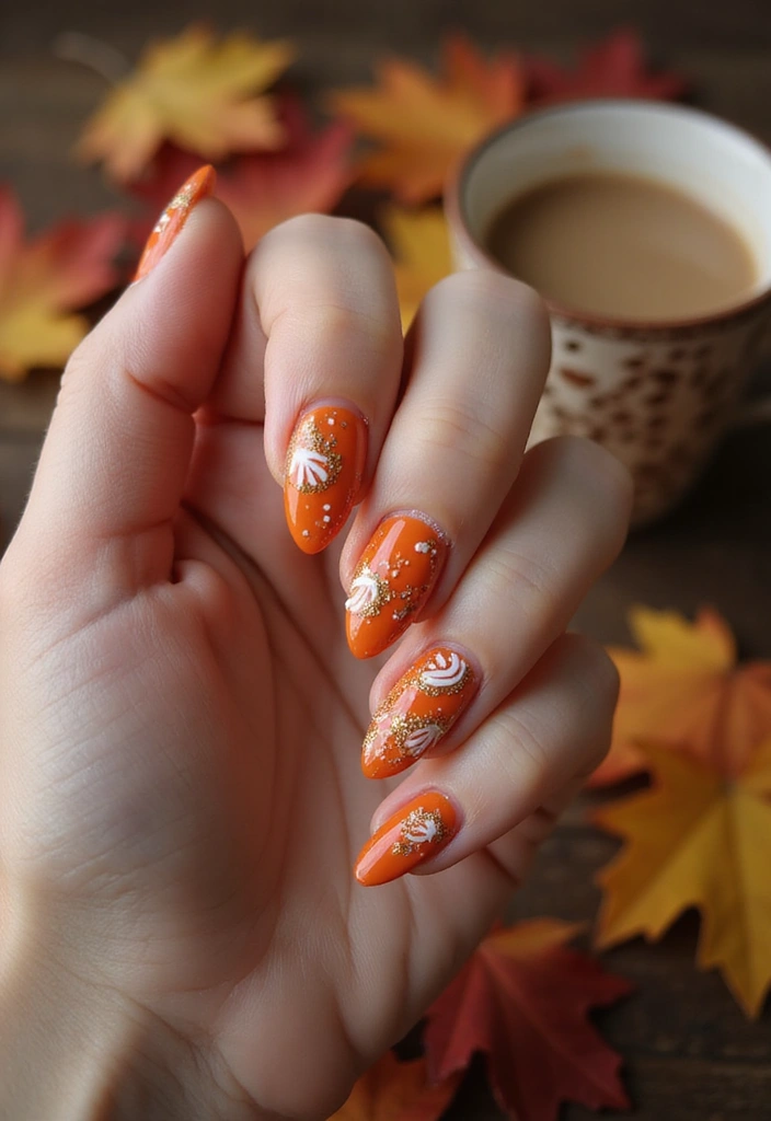 21 Stunning Fall Nails 2025 That Will Leave You Breathless (You Won't Believe #10!) - 1. Pumpkin Spice Delight