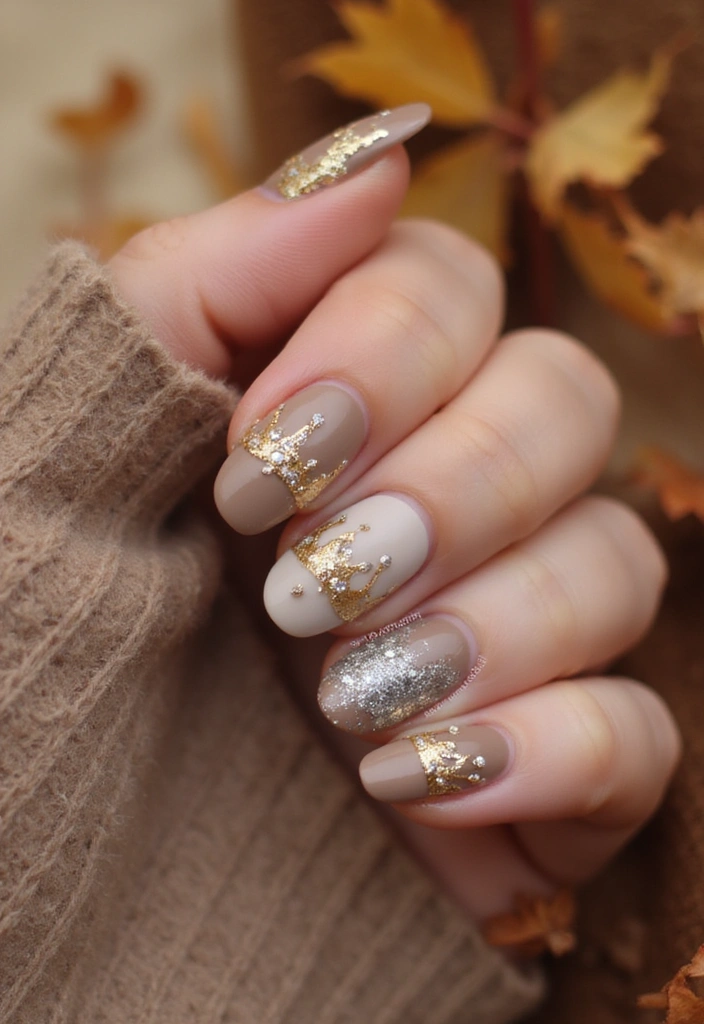 21 Stunning Fall Nails 2025 That Will Leave You Breathless (You Won't Believe #10!) - 18. Creative Crowns