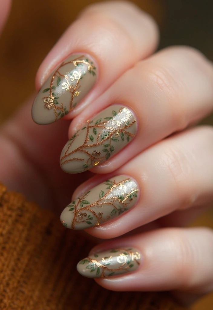 21 Stunning Fall Nails 2025 That Will Leave You Breathless (You Won't Believe #10!) - 21. Twisted Twigs