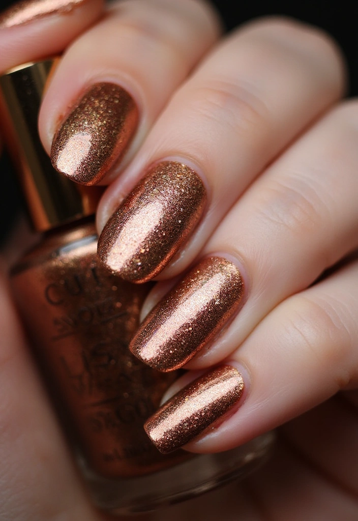 21 Stunning Fall Nails 2025 That Will Leave You Breathless (You Won't Believe #10!) - 9. Brilliant Metallics
