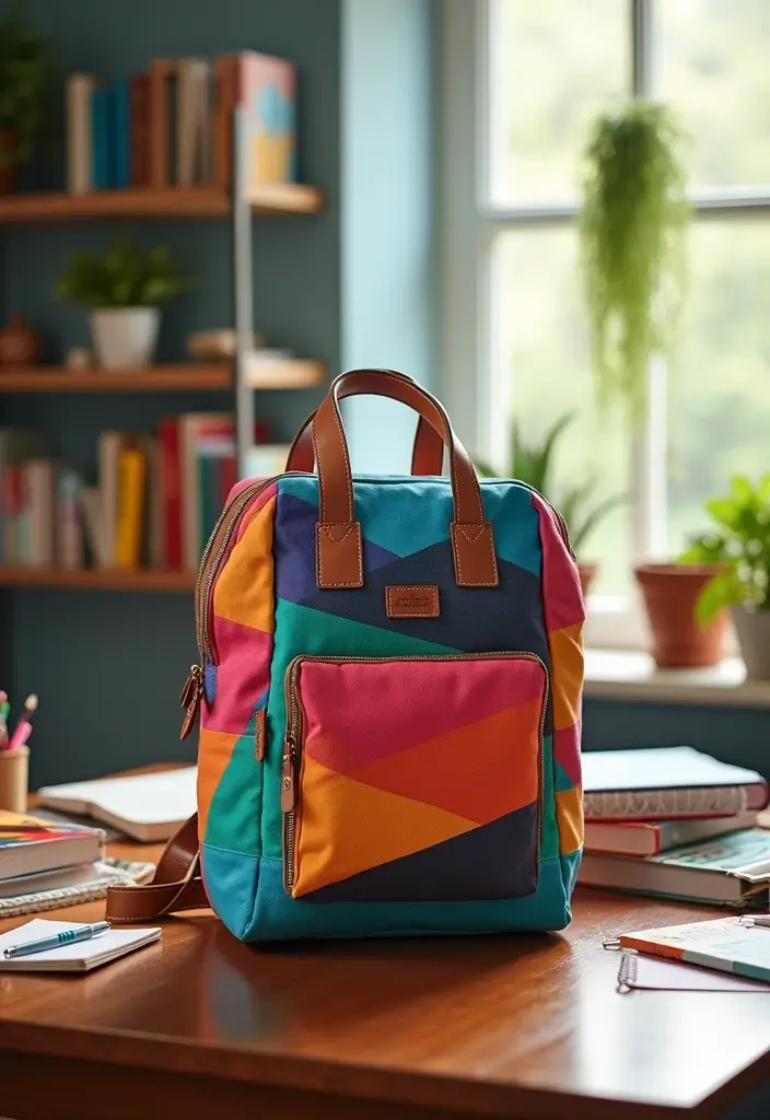 21 Stylish School Backpacks That Will Make You the Envy of the Hallways! - 2. Colorful Canvas Tote