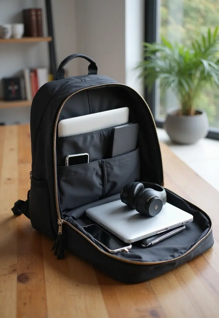 21 Stylish School Backpacks That Will Make You the Envy of the Hallways! - 5. Tech-Friendly Backpack