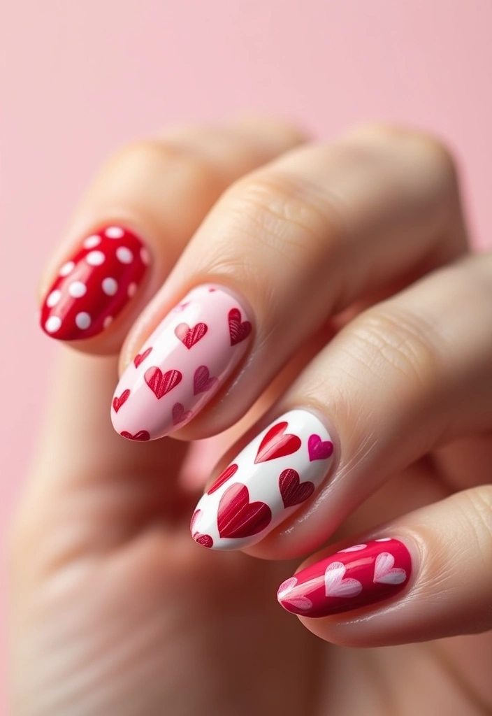12 Heart Design Nails That Will Make You Fall in Love Instantly! (You Won't Believe #5!) - 11. Heart Patterned Nail Wraps