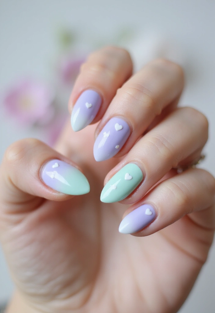 12 Heart Design Nails That Will Make You Fall in Love Instantly! (You Won't Believe #5!) - 2. Pastel Heart Ombre