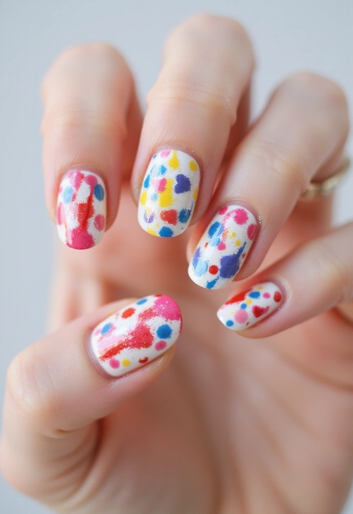 12 Heart Design Nails That Will Make You Fall in Love Instantly! (You Won't Believe #5!) - 6. Heart Splatter Design