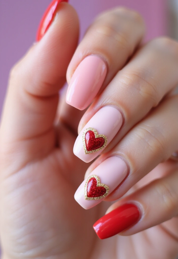 12 Heart Design Nails That Will Make You Fall in Love Instantly! (You Won't Believe #5!) - 9. 3D Heart Charms