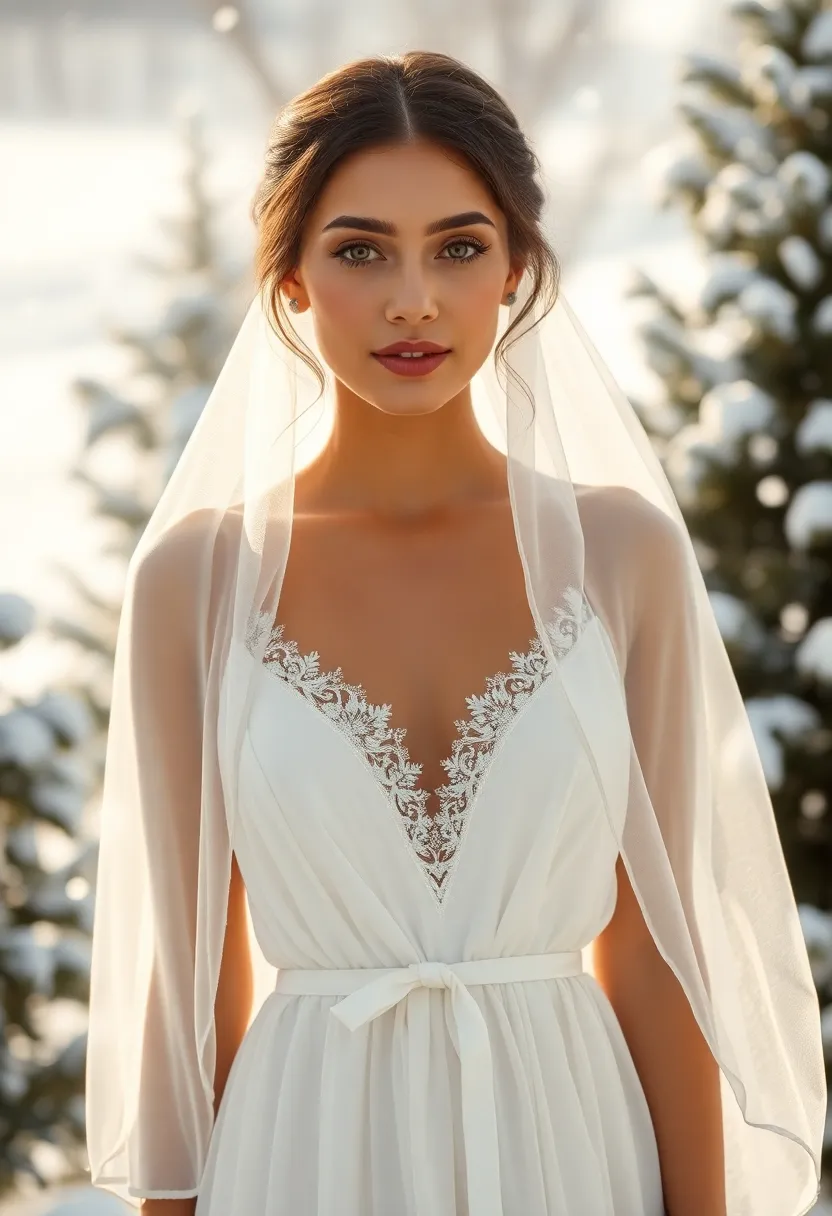 13 Glamorous Winter Bridal Makeup Looks That'll Last Through Any Snowstorm (#6 Will Blow Your Mind!) - 10. Natural Beauty: Minimalist Chic