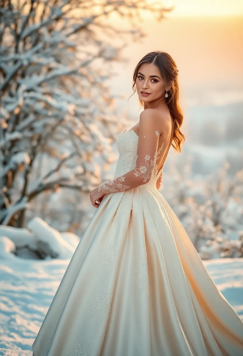 13 Glamorous Winter Bridal Makeup Looks That'll Last Through Any Snowstorm (#6 Will Blow Your Mind!) - 11. Sunset Dream: Warm Tones for a Soft Glow