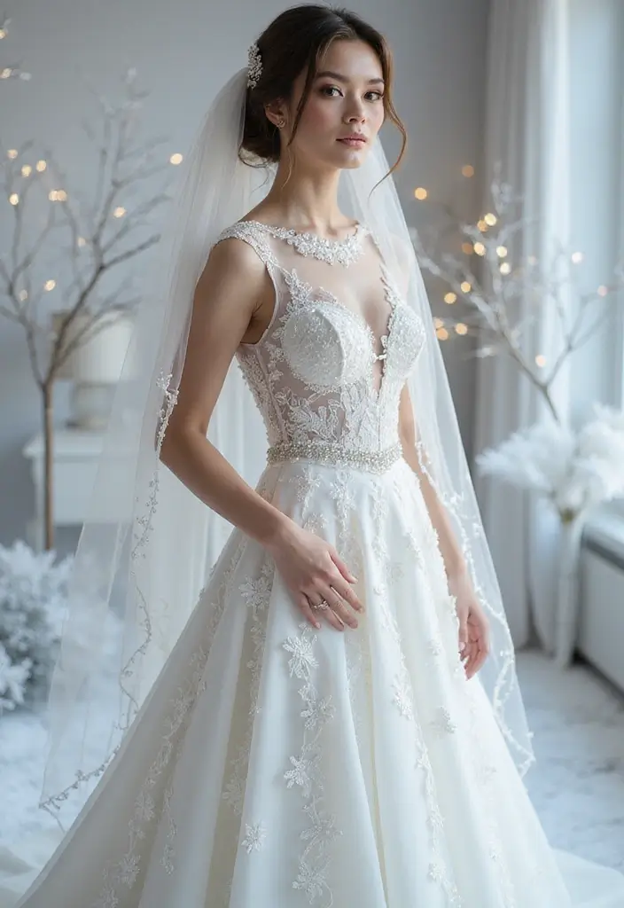 13 Glamorous Winter Bridal Makeup Looks That'll Last Through Any Snowstorm (#6 Will Blow Your Mind!) - 4. Icy Glow: Pearlescent Highlights