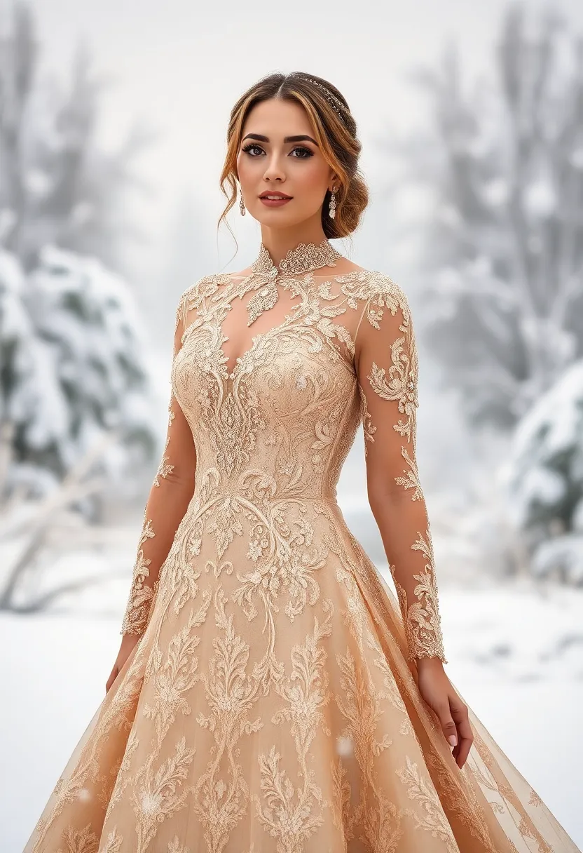 13 Glamorous Winter Bridal Makeup Looks That'll Last Through Any Snowstorm (#6 Will Blow Your Mind!) - 8. Gold and Glam: Luxe Golden Tones