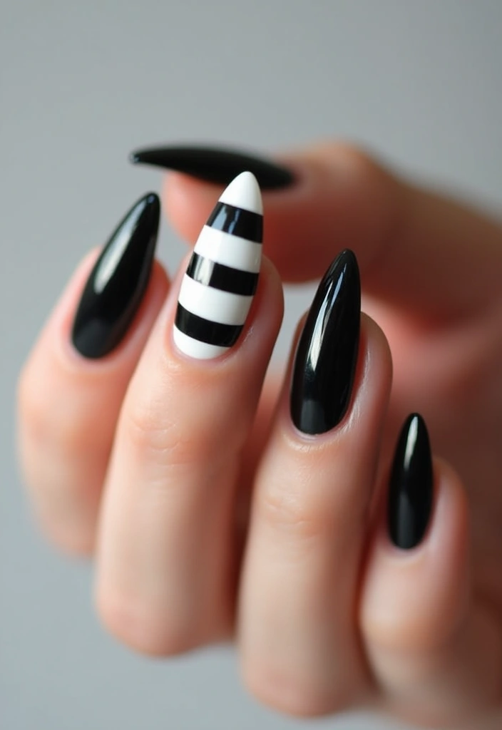 14 Minimalist Nail Designs That Are Effortlessly Gorgeous (You Won't Want to Miss #4!) - 12. Simple Stripes for a Chic Look