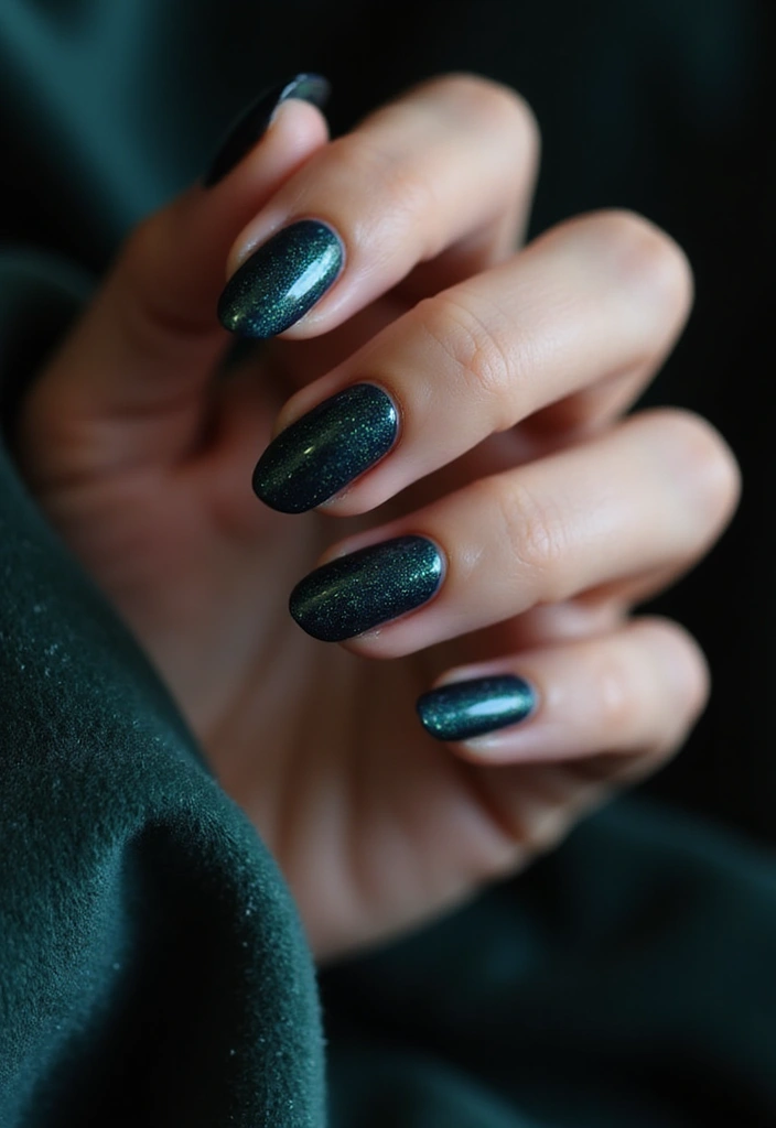 14 Textured Velvet Cat-Eye Gels That Create Jaw-Dropping Nail Art (See #9!) - 1. Midnight Velvet