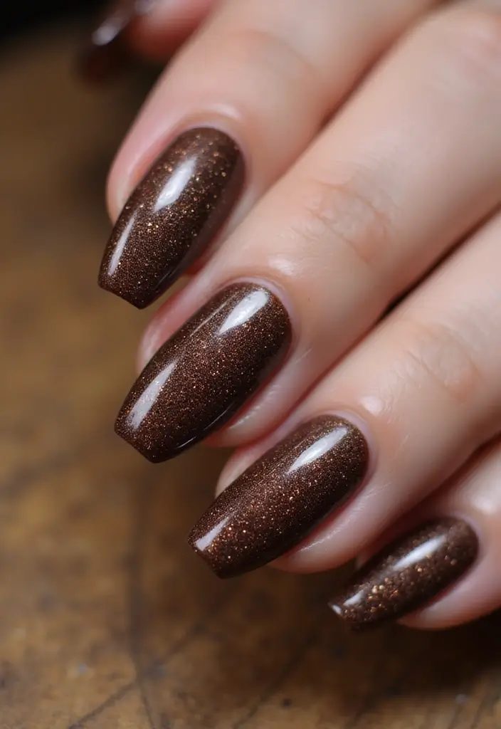 14 Textured Velvet Cat-Eye Gels That Create Jaw-Dropping Nail Art (See #9!) - 11. Chocolate Truffle