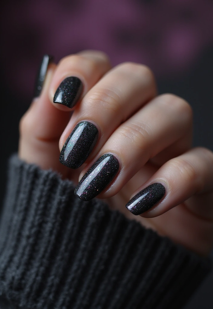 14 Textured Velvet Cat-Eye Gels That Create Jaw-Dropping Nail Art (See #9!) - 13. Charcoal Mystique